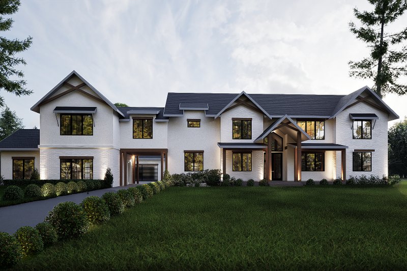 Dream House Plan - Farmhouse Exterior - Front Elevation Plan #1066-287