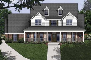Dream House Plan - Country Exterior - Front Elevation Plan #62-153