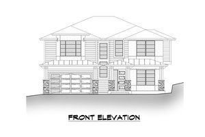 Exterior - Other Elevation for Contemporary House Plan #1066-130 - 4 bed, 3 bath