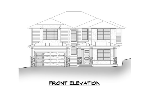 Exterior - Other Elevation for Contemporary House Plan #1066-130 - 4 bed, 3 bath