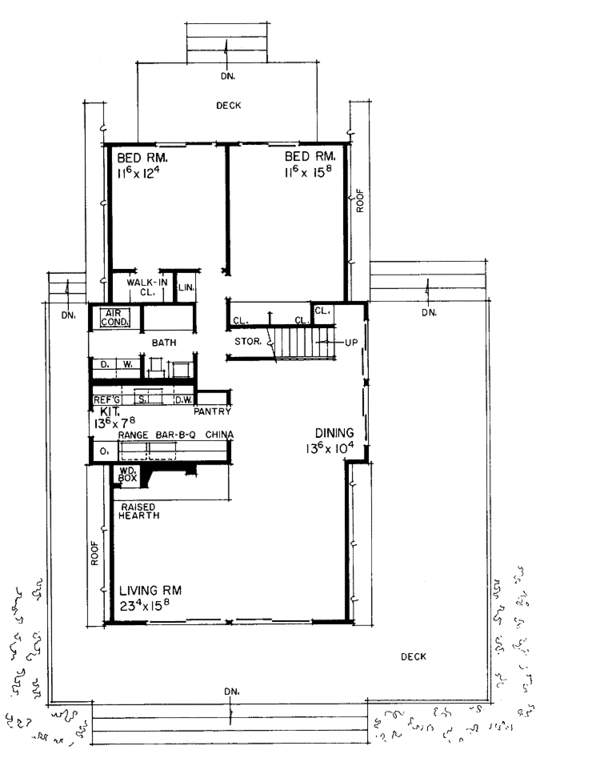 Dream House Plan - Floor Plan - Main Floor Plan #72-534