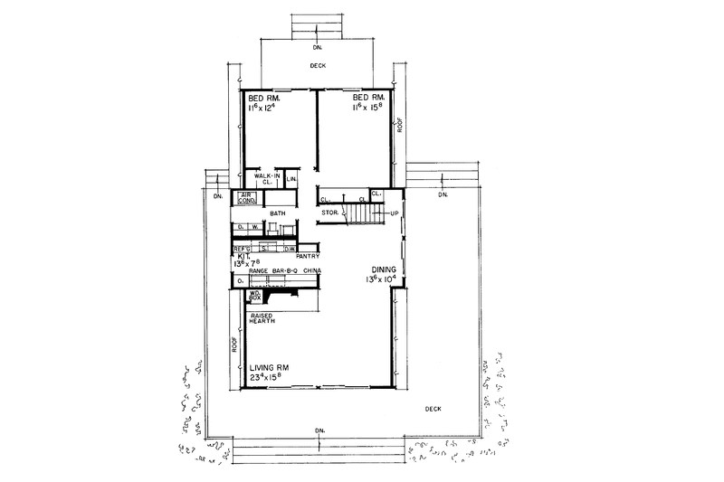 Home Plan - Floor Plan - Main Floor House Plan #72-534 - 3 bed, 2 bath
