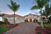 Mediterranean Style House Plan - 3 Beds 3.5 Baths 3877 Sq/Ft Plan #930-447 