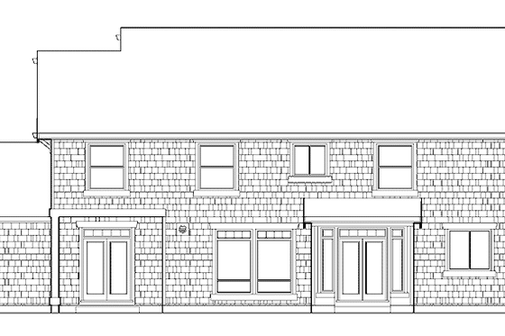 Exterior - Rear Elevation for Craftsman House Plan #48-790 - 4 bed, 2.5 bath