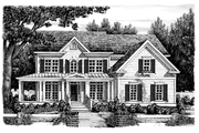 Classical Style House Plan - 5 Beds 4 Baths 2725 Sq/Ft Plan #927-850 Exterior 