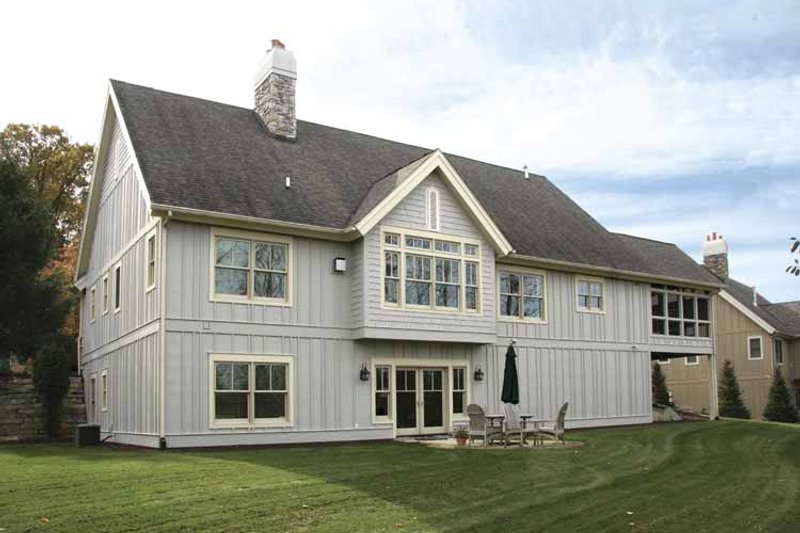 Home Plan - Exterior - Rear Elevation 1 for European House Plan #928-153 - 3 bed, 2.5 bath