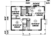 Country Style House Plan - 2 Beds 1 Baths 894 Sq/Ft Plan #25-4290 