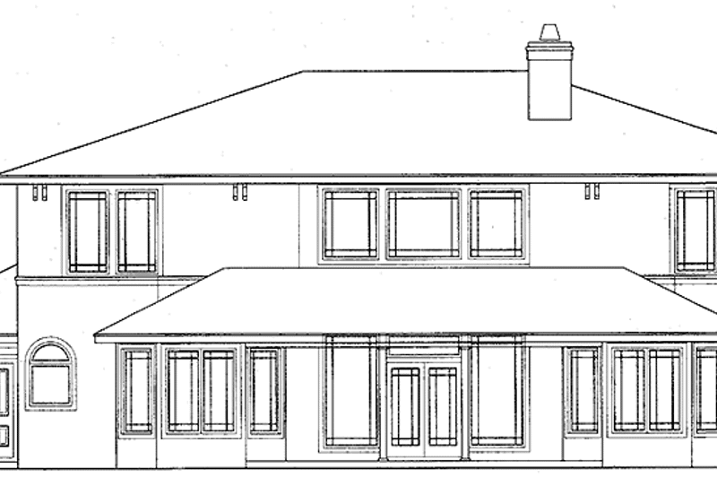 Dream House Plan - Exterior - Rear Elevation for Mediterranean House Plan #472-242 - 5 bed, 3.5 bath