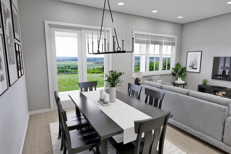 Dream House Plan - Interior - Dining Room for Craftsman House Plan #51-1289 - 3 bed, 3.5 bath