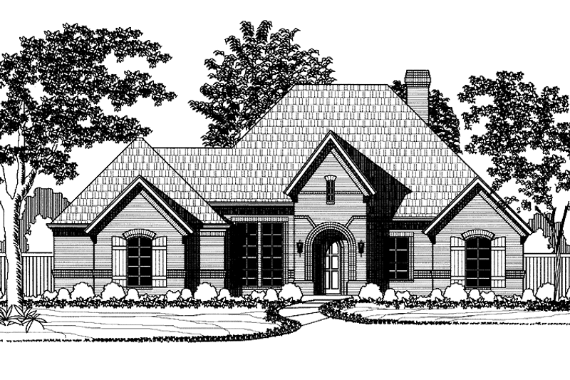 House Blueprint - Exterior - Front Elevation 4 for Country House Plan #946-10 - 2 bed, 2.5 bath