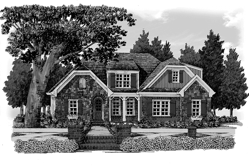 Dream House Plan - Exterior - Front Elevation 3 for European House Plan #927-360 - 3 bed, 2.5 bath