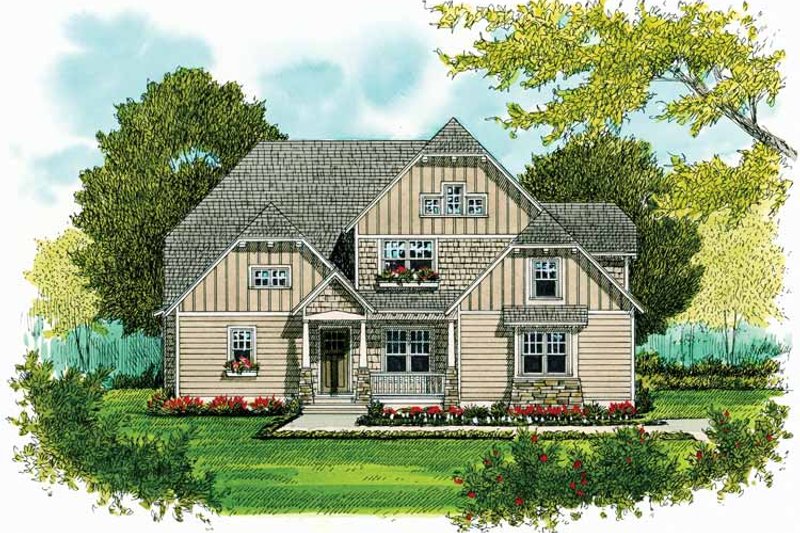 Home Plan - Craftsman Exterior - Front Elevation Plan #413-903