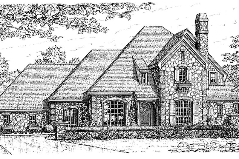 House Design - Country Exterior - Front Elevation Plan #310-1047