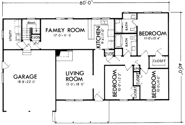 Dream House Plan - Country Floor Plan - Main Floor Plan #320-1033