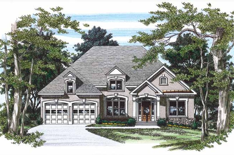 Dream House Plan - Mediterranean Exterior - Front Elevation Plan #927-232