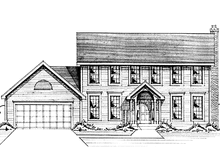 Home Plan - Colonial Exterior - Front Elevation Plan #51-738