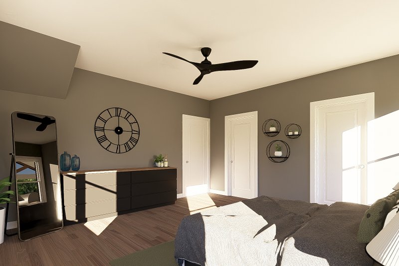 Architectural House Design - Interior - Master Bedroom 1 for Barndominium House Plan #1064-444 - 2 bed, 2.5 bath