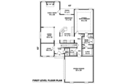 European Style House Plan - 3 Beds 2.5 Baths 2674 Sq/Ft Plan #81-826 