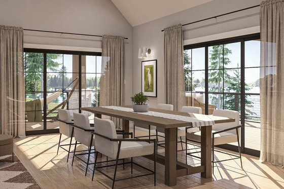 Interior - Dining Room 1 for Farmhouse House Plan #455-404 - 3 bed, 3.5 bath