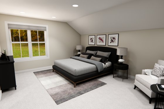 Interior - Master Bedroom for Bungalow House Plan #51-1358 - 4 bed, 2.5 bath