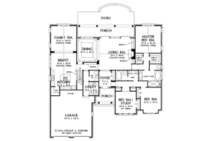 Floor Plan - Main Floor for Traditional House Plan #929-744 - 3 bed, 2.5 bath