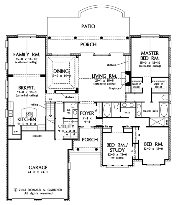 Architectural House Design - Traditional Floor Plan - Main Floor Plan #929-744