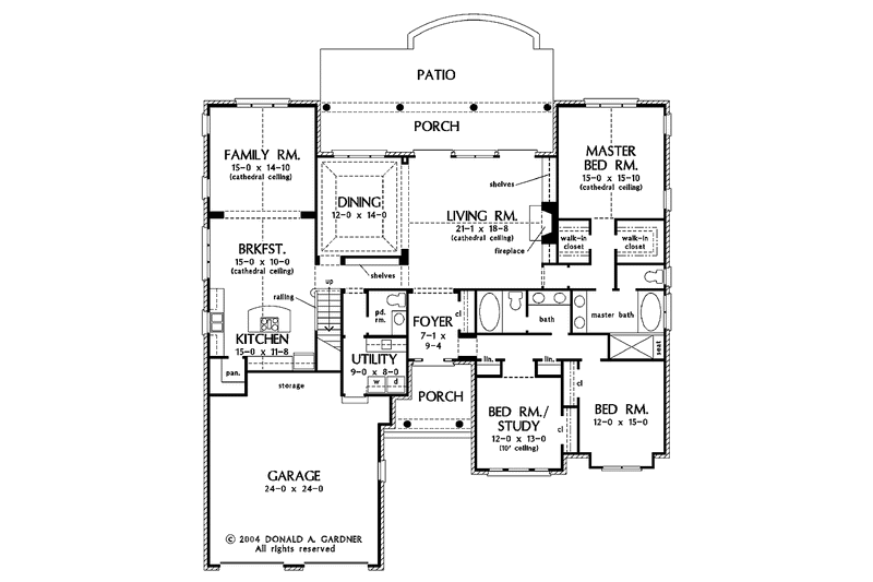 Dream House Plan - Floor Plan - Main Floor for Traditional House Plan #929-744 - 3 bed, 2.5 bath