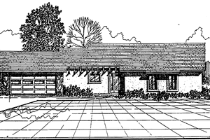 Contemporary Exterior - Front Elevation Plan #30-257