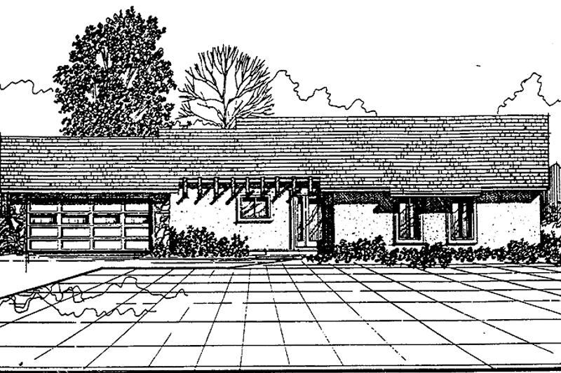 Architectural House Design - Contemporary Exterior - Front Elevation Plan #30-257