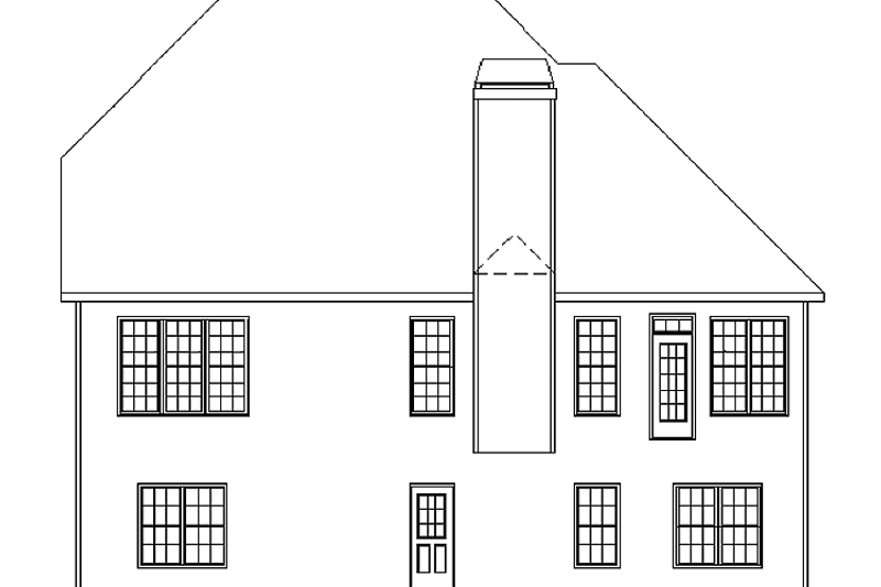 Home Plan - Exterior - Rear Elevation for Country House Plan #927-726 - 3 bed, 2.5 bath