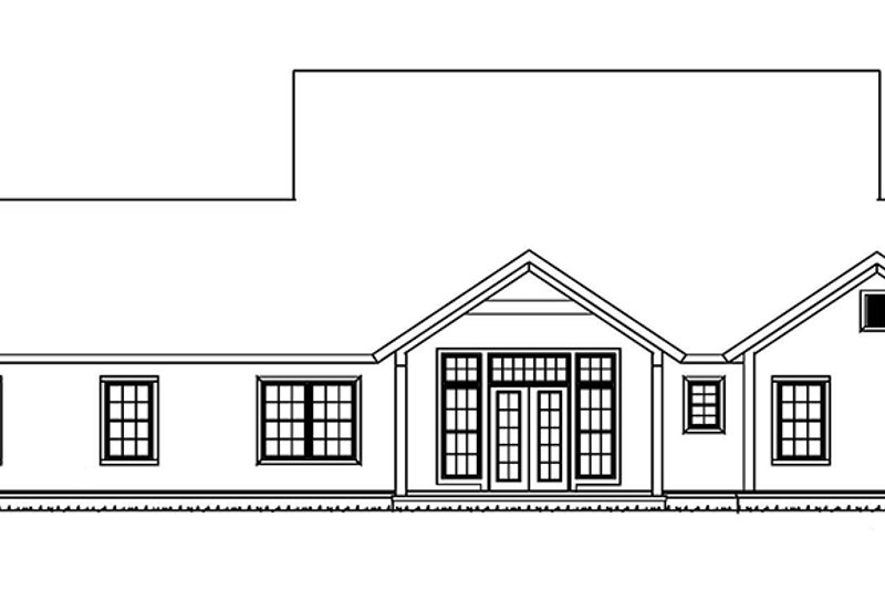 Dream House Plan - Exterior - Rear Elevation for Traditional House Plan #513-2158 - 3 bed, 2.5 bath