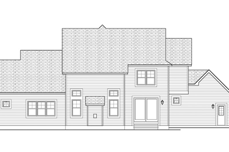 Dream House Plan - Exterior - Rear Elevation for Colonial House Plan #1010-112 - 3 bed, 3 bath