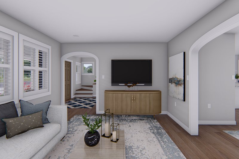 Architectural House Design - Interior - Family Room 1 for Traditional House Plan #1060-138 - 4 bed, 2.5 bath