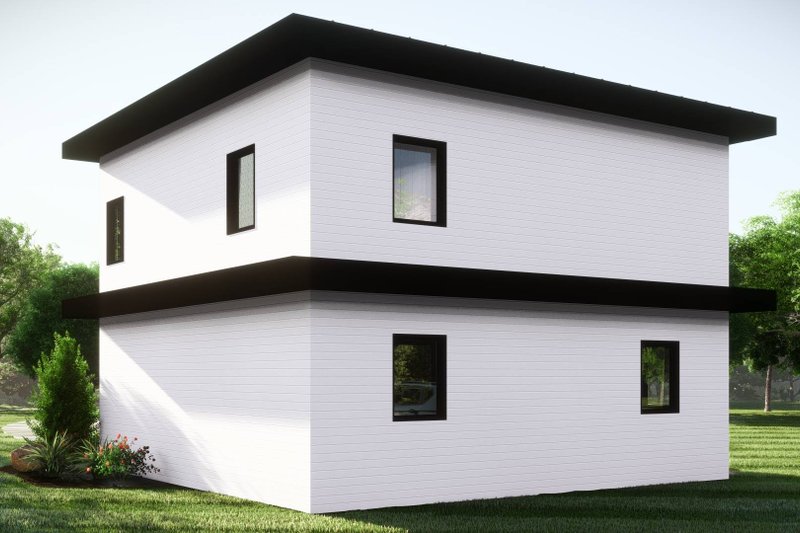 Architectural House Design - Exterior - Rear Elevation for Modern House Plan #1064-283 - 2 bed, 1 bath