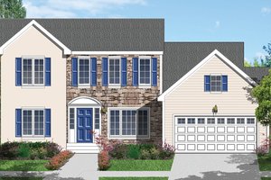 Dream House Plan - Traditional Exterior - Front Elevation Plan #1053-39