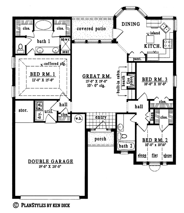 Home Plan - European Floor Plan - Main Floor Plan #42-450