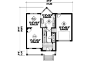 Traditional Style House Plan - 3 Beds 1 Baths 1406 Sq/Ft Plan #25-4342 