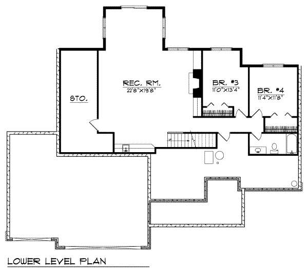 Home Plan - Traditional Floor Plan - Upper Floor Plan #70-311