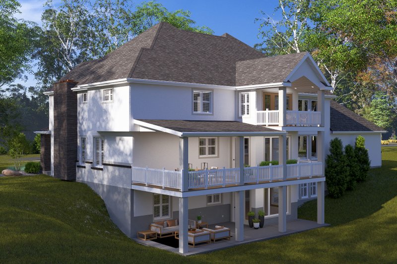 Dream House Plan - Exterior - Rear Elevation for Traditional House Plan #1060-344 - 4 bed, 2.5 bath