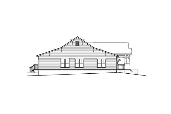 Exterior - Other Elevation 1 for Craftsman House Plan #536-8 - 3 bed, 2 bath