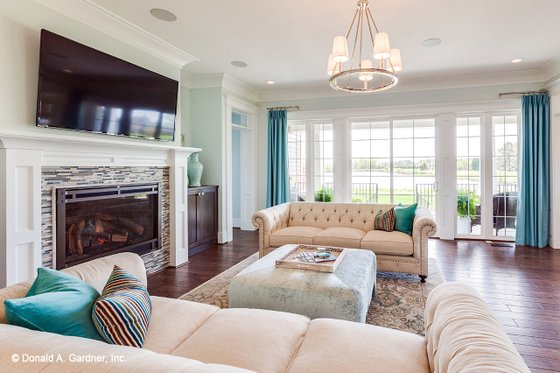 Interior - Family Room 1 for Craftsman House Plan #929-839 - 5 bed, 4 bath