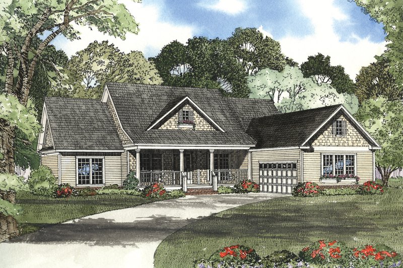 Country Style House Plan - 4 Beds 2.5 Baths 2354 Sq/Ft Plan #17-625