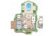 Beach Style House Plan - 4 Beds 4.5 Baths 5396 Sq/Ft Plan #27-485 