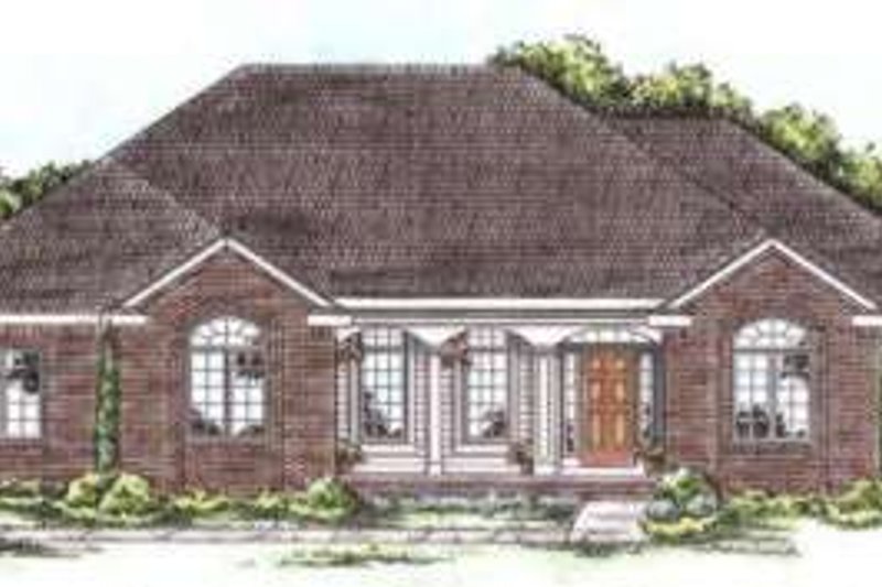 Architectural House Design - Traditional Exterior - Front Elevation Plan #20-1663