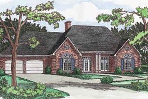 Traditional Exterior - Front Elevation Plan #16-114
