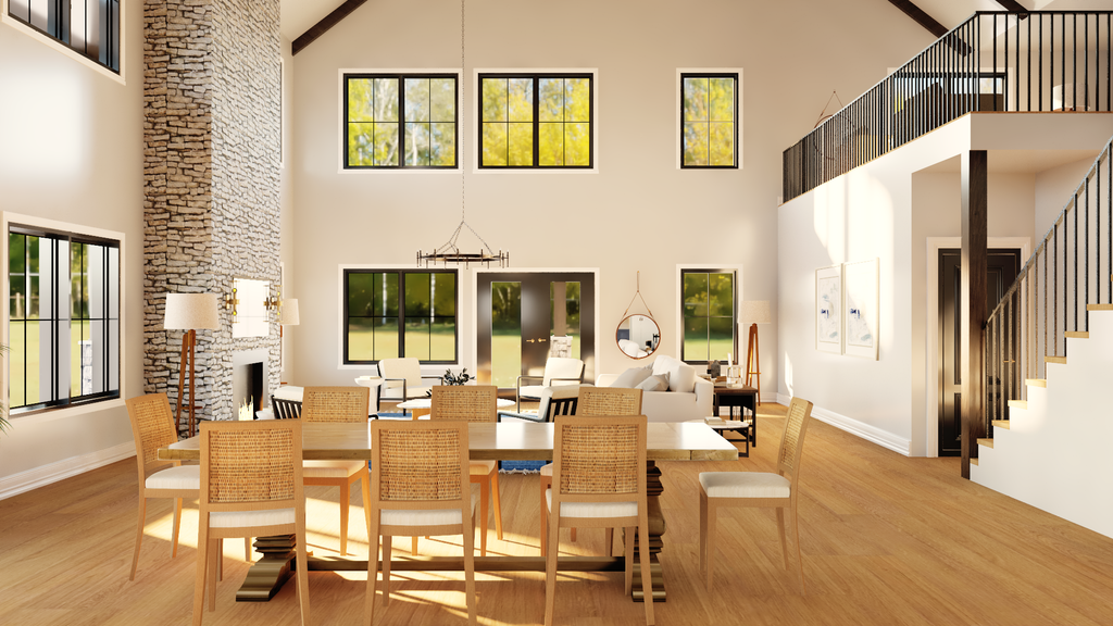Interior - Dining Room for Barndominium House Plan #1064-457 - 3 bed, 3.5 bath