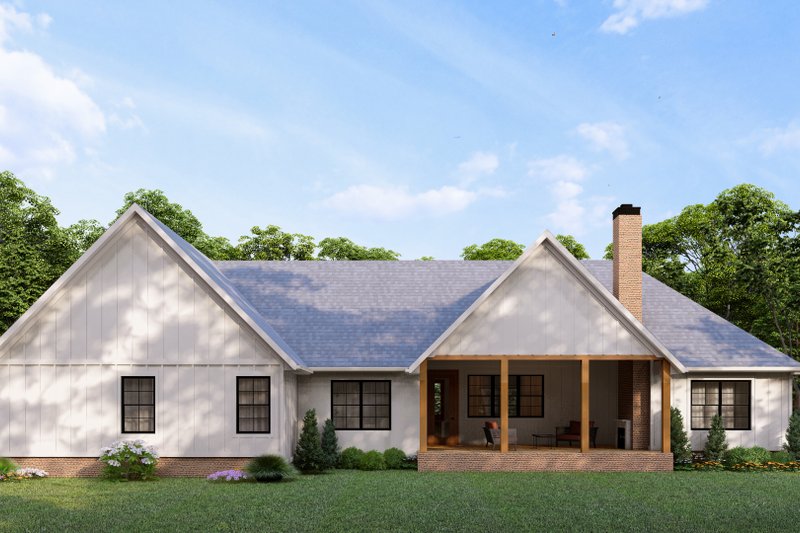 House Design - Exterior - Front Elevation 4 for Farmhouse House Plan #1117-22 - 3 bed, 2 bath