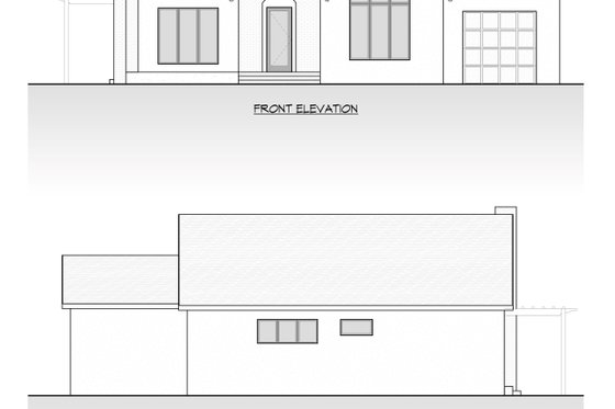 Exterior - Rear Elevation 1 for Cottage House Plan #1066-297 - 2 bed, 2 bath