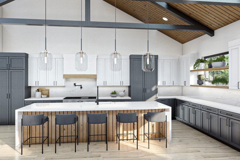 House Plan Design - Interior - Kitchen for Barndominium House Plan #455-542 - 3 bed, 4.5 bath