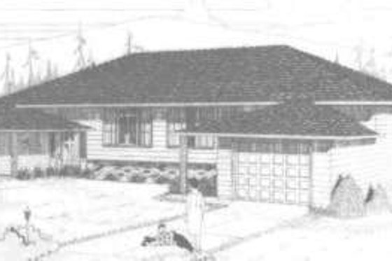 Exterior - Front Elevation for Traditional House Plan #303-181 - 3 bed, 2 bath